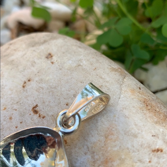 Vintage Sterling Silver Taxco Sea Shell Pendant - Picture 5 of 11